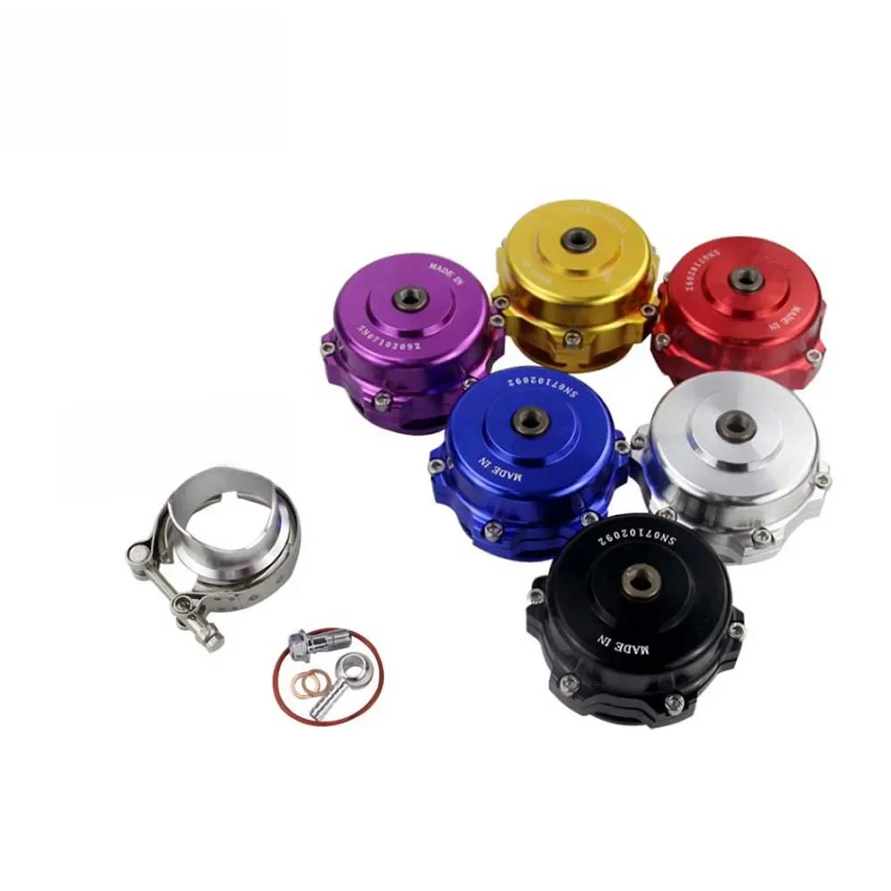 RESO   Universal 50mm V-Band Blow Off Valve BOV Q Typer With Weld On Aluminum Flange 35 PSI With