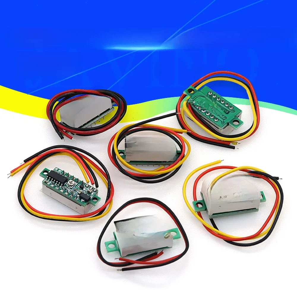 0.28 / 0.36 Inch DC LED Digital Voltmeter 0-100V Voltage Meter Auto Car Mobile Power Voltage Tester Detector 12V Red Green Blue