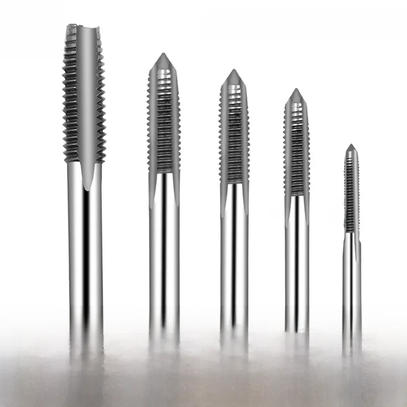 5pcs Hss Machine Screw Thread Metric Plug Tap Screw Taps 3mm 4mm 5mm 6mm 8mm M3-M8 Set Kit Screw Thread Tap Drill M3 M4 M5 M6 M8