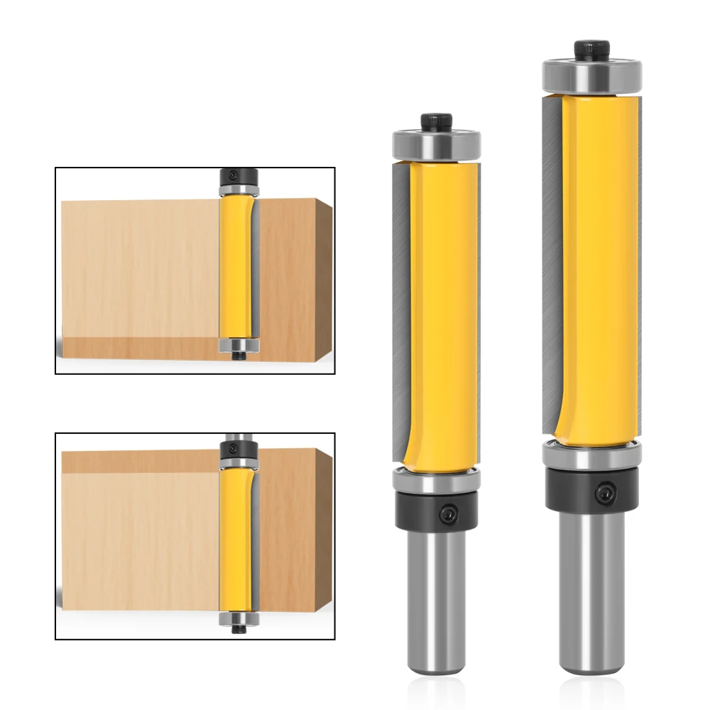 1pc 1/2 SH 2-1/2" Extra Long Trim Pattern Top&Bottom Bearins Router Bit RCT-16001