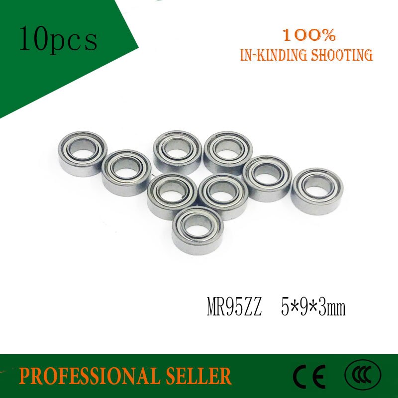 MR95ZZ Bearing ABEC-5 (10PCS) 5*9*3 mm Miniature MR95Z Ball Bearings MR95 ZZ L-950ZZ