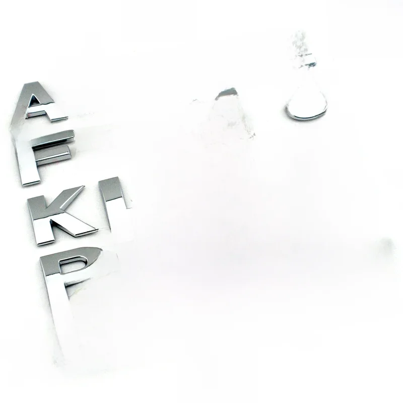 25mm high Custom plastic 3d chrome letters & numbers self adhesive  Alphabet car sticker auto sign  Car Accessories Decorati