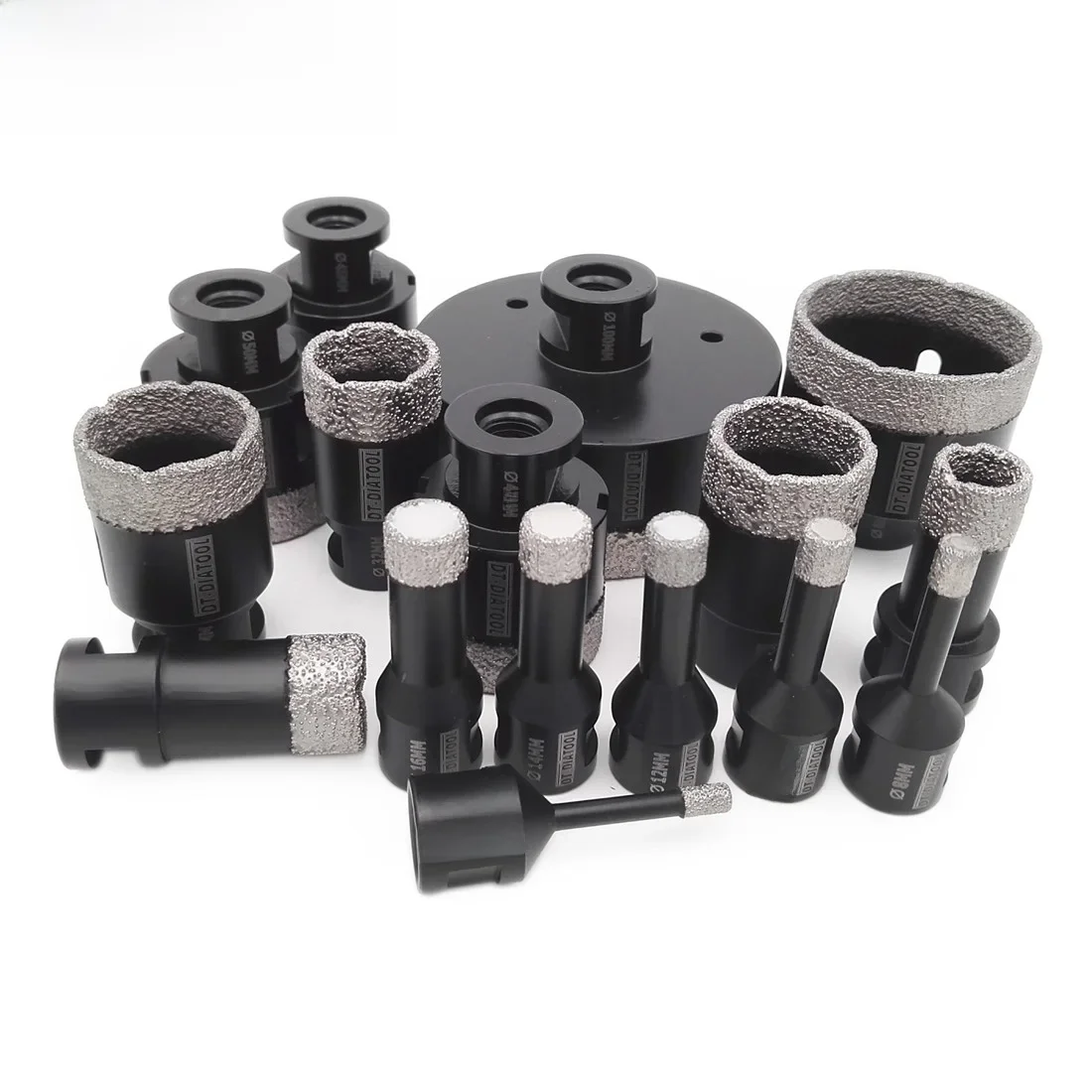 DT-DIATOOL Drill Bit M14 Porcelain Tile Crowns for Tile Granite Marble 1pc Collet, Crown Porcelain Hole Saw