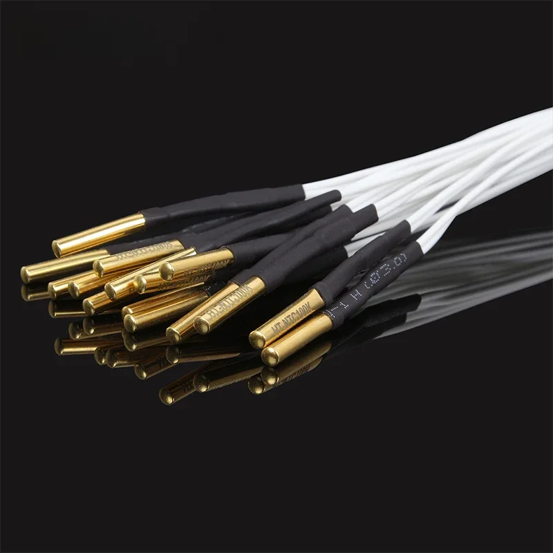 3D printer 3d parts HT-100K ntc thermistor Temperature Sensor 100K Ohm NTC 3950 with Cable for High Temperature Filament 1/2M
