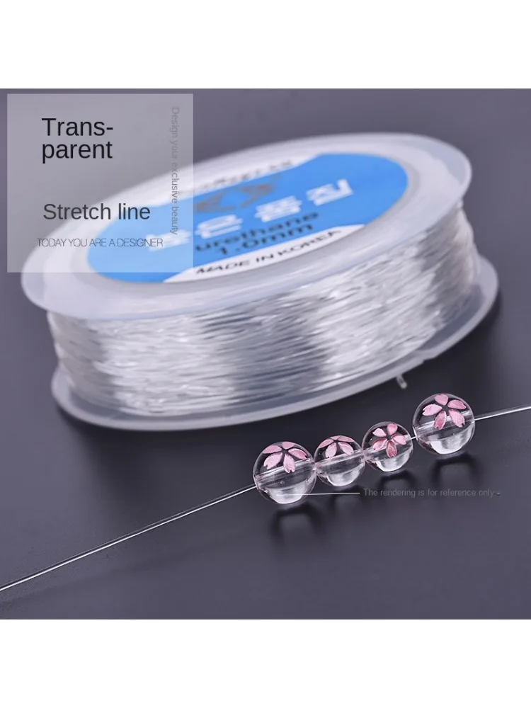 Korea transparent crystal line, elastic , bracelet string rope , string beads beads , elastic rope