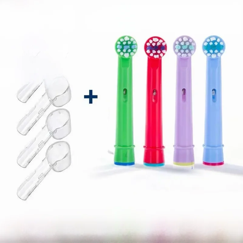 4pcs Replacement Kids Children Tooth Brush Heads For Oral-B Electric Toothbrush Fit Advance Power/3D Excel/Triumph/Pro Healt