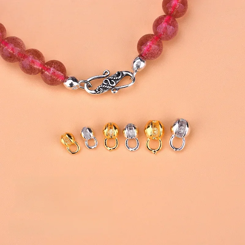 5PCS 925 Sterling Silver, bracelet buckle link DIY positioning buckle, semi-finished bracelet