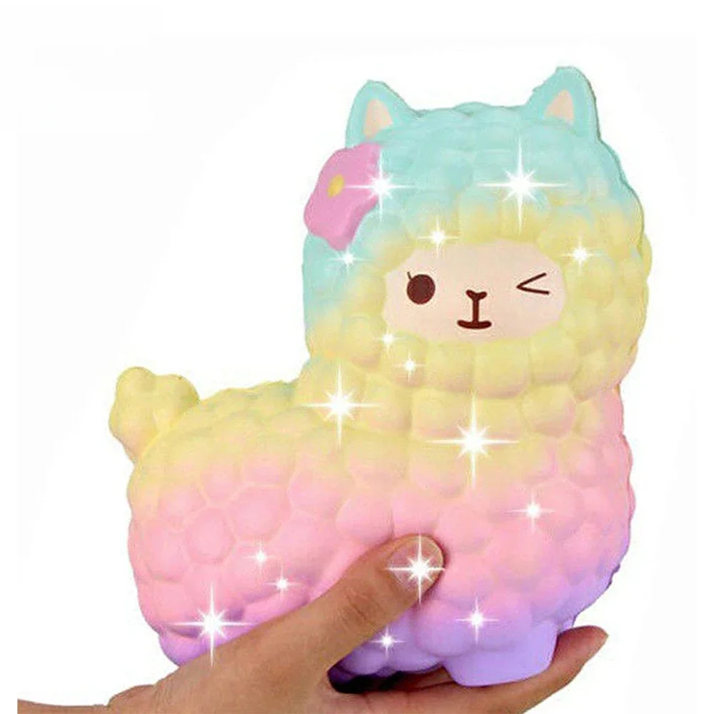 Jumbo Sheep Alpaca Squishy Cute Galaxy Slow Rising Animal Squish Wholesale Exquisite Kids Gift