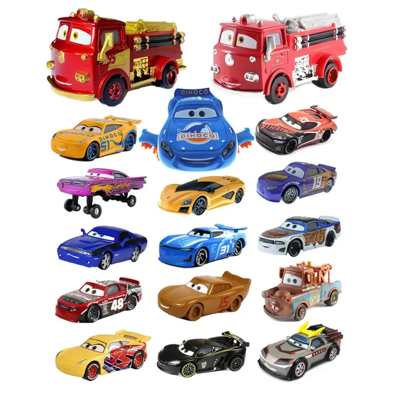 Disney Pixar Car 3 Fire Truck Little Red 1:55 Die Cast Metal Alloy Model Toy Car Children's Best