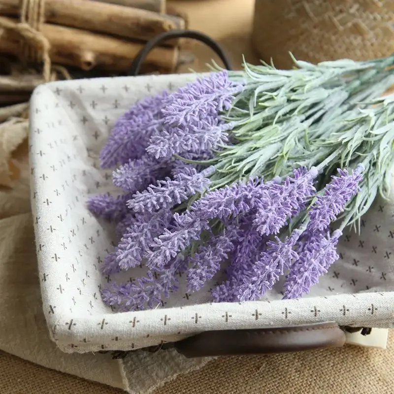 Artificial Flower Simulation Plant Lavender Plastic Home Decoration Wedding Bridal Bouquet Plant