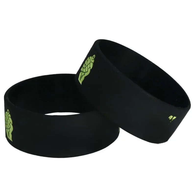 Hot Sale 1PC GREEN DAY Silicone Bracelets & Bangles Black Silicone Wristband BRACELET for Music Bands Fans Concert Gifts SH0