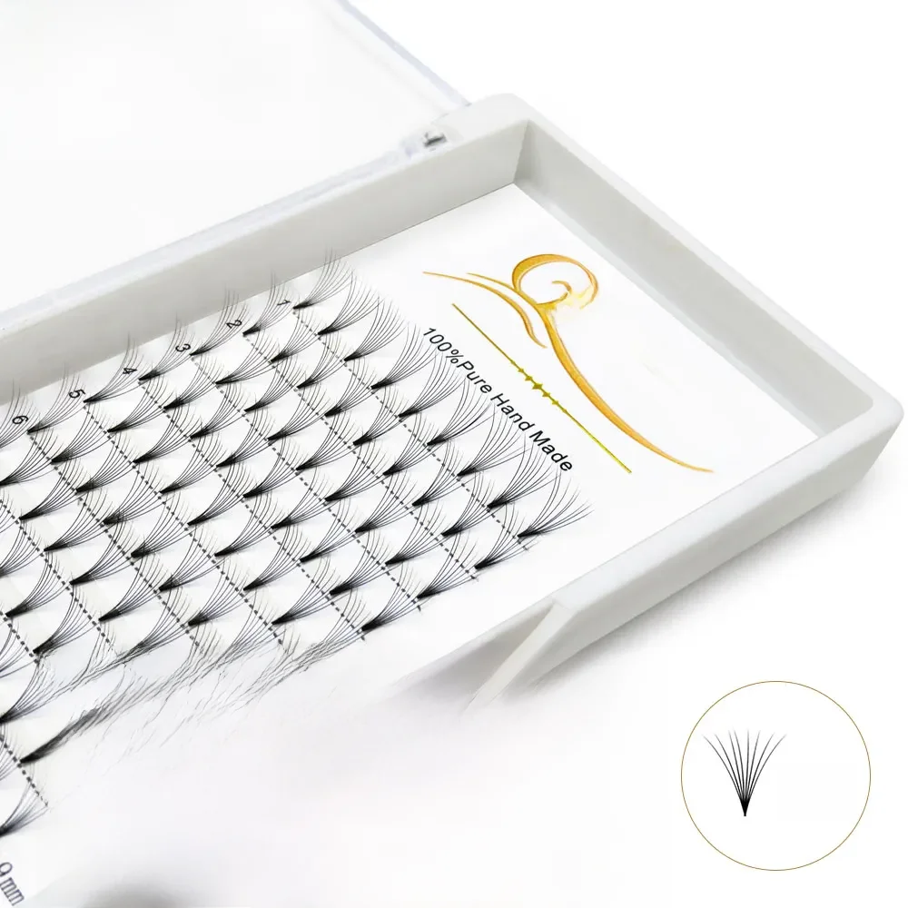 Quewel Premade Volume Fans Lash Russian Volume Professional Eyelash Extensions C&D Curl Eyelash Extension Faux Mink 3D/4D/5D