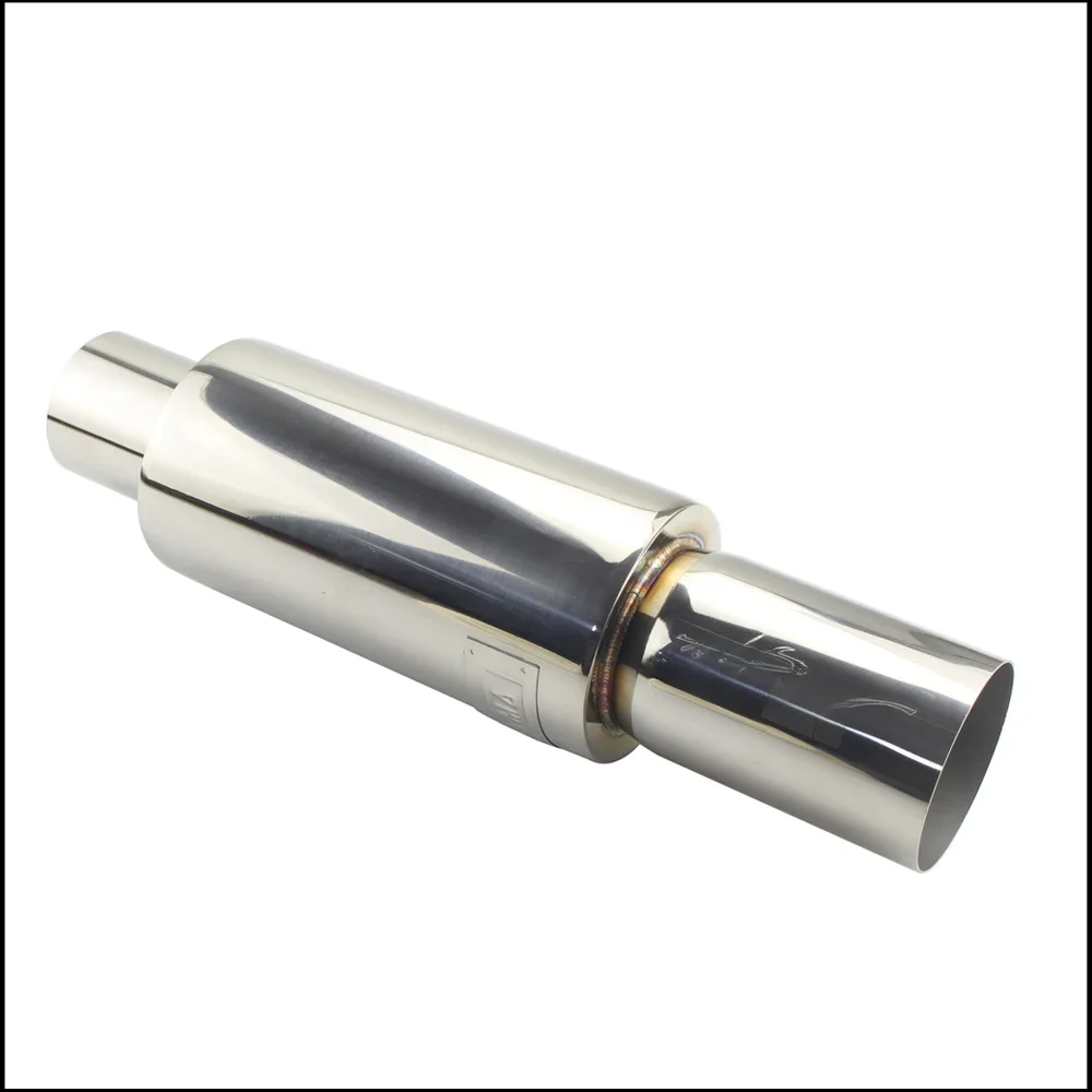 car exhaust pipe mufflers tail universal High Quality stainless steel Exhaust Systems racing Mufflers 2"2.5"To 3"