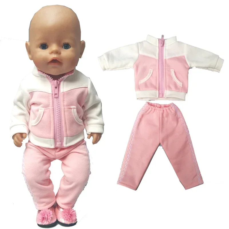Doll Clothes for 43cm Born Baby Doll Jacket Clothes Pants Set for 17" 43cm Baby New Born Doll Down