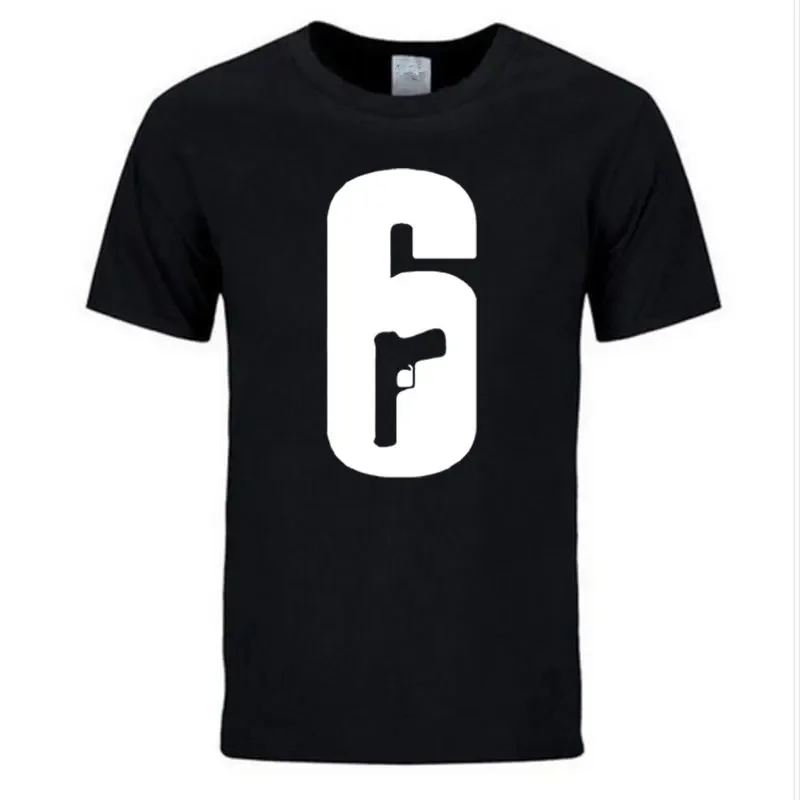 Men Summer Round Neck Men's T Shirt Men's Tom Clancys Rainbow Six Siege T-shirts Short Sleeve casual