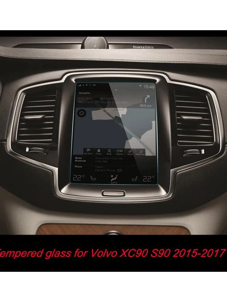 8.7 Inch 180*135mm For Volvo V90 XC90 S90 XC60 Car GPS Navigation Screen Protector Center Touch Tempered Glass Film Anti Scratch