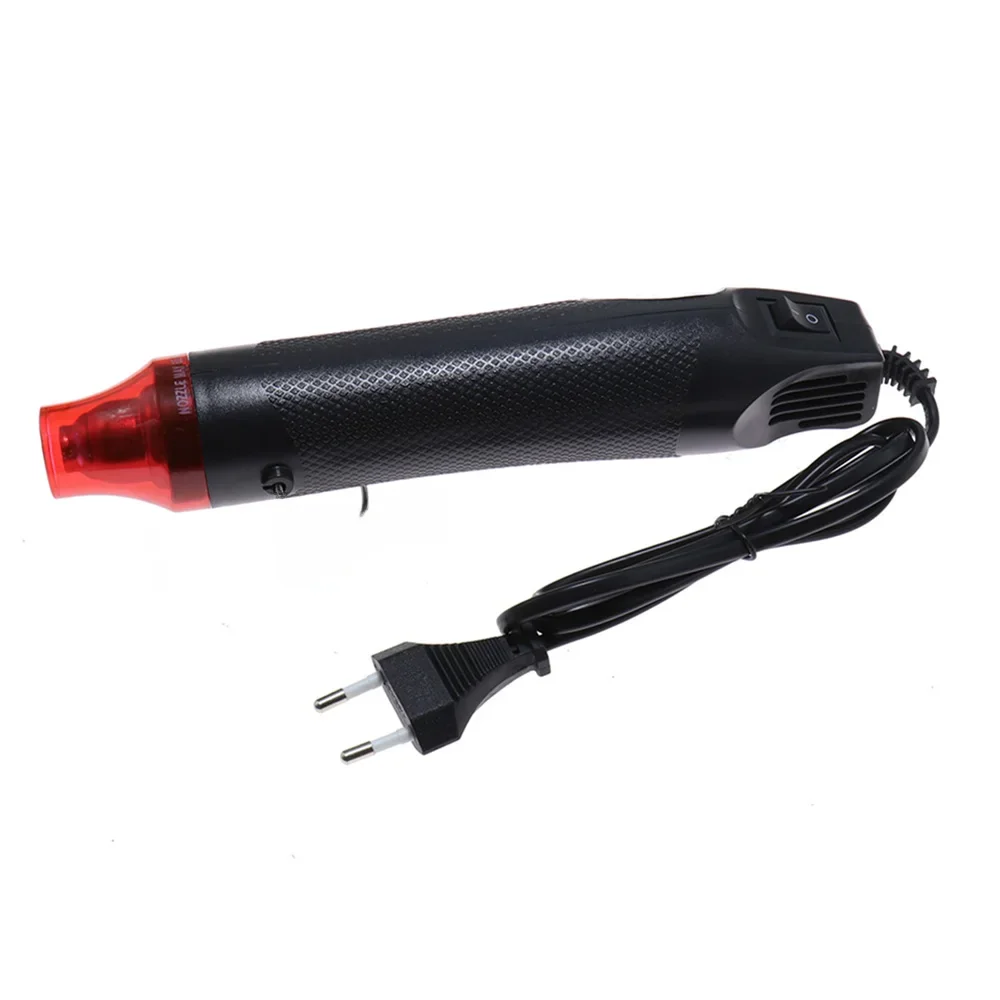 220V Home Heat Gun Electric Power Hot Air 300W Multi Purpose Soft Ceramic Seat Shrink Plastic DIY