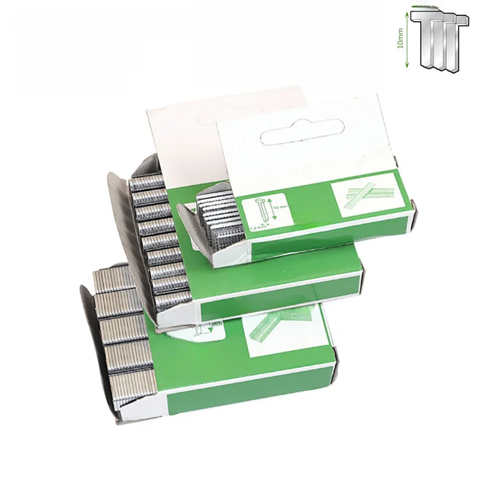 1000pcs/Box U/ T/ Door Nail  Manual Nail Gun Shaped For Wood Furniture Household Use Staples