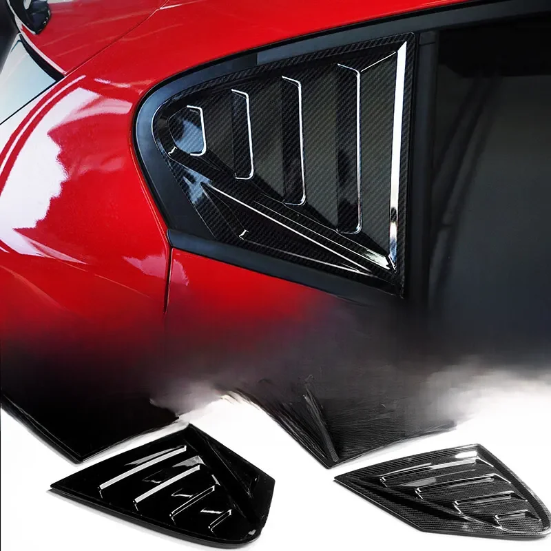 For Ford Focus ST-LINE MK4 Window Side Louvers Vent Hatchback 2019 2020 Car Accessories ABS Trim