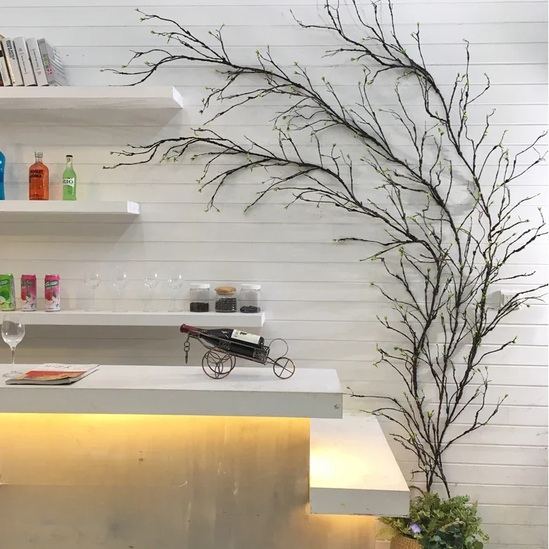 300cm large artificial trees plastic branches twig Tree branch Rattan Artificial Flowers Vine wall