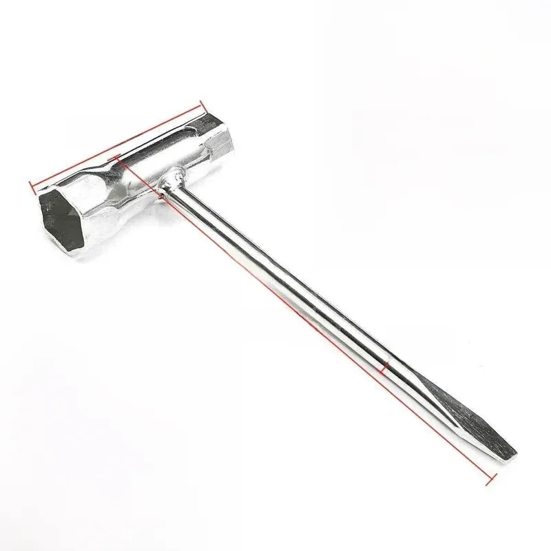 Spark Plug Socket Wrench 13mm & 19mm Stainless Steel Spanner for Chainsaw and Brush Cutter