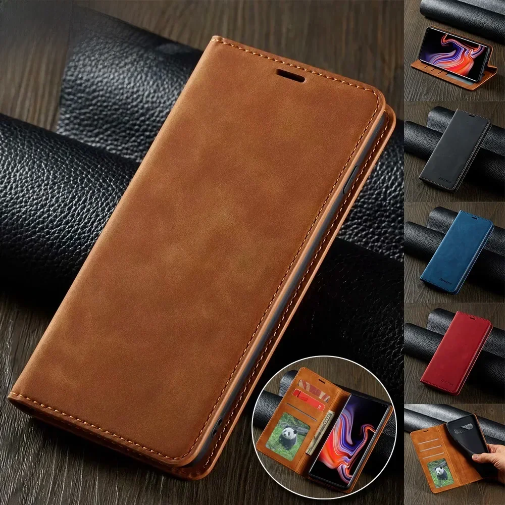 Ultra Slim Leather Case for Samsung A71 A51 A72 A52s A12 A21s S10e Note 20 S21 Ultra S20 FE S10 Plus Flip Cover A70 A50 S9 S8 S7