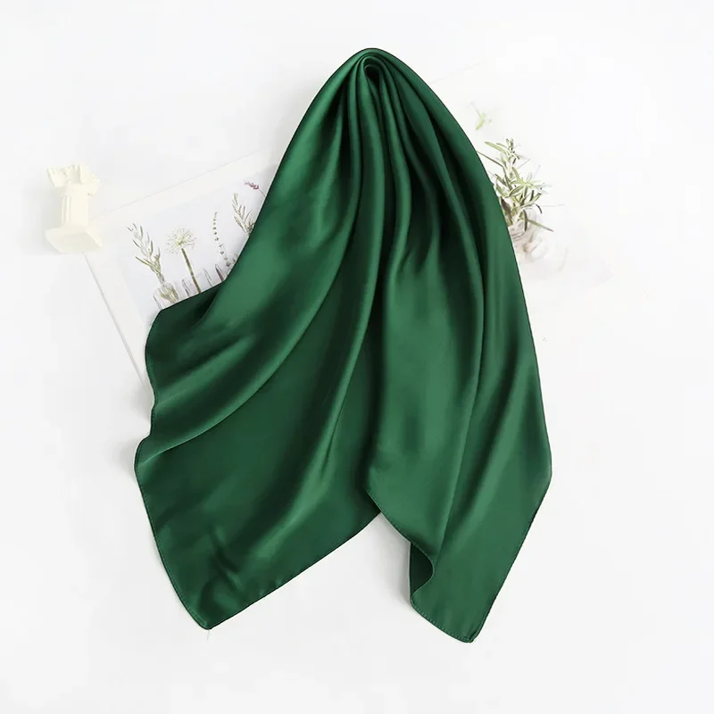 70cm*70cm Headband Neck Scarf For Women Small Shawls Cute Handkerchief Bandana Head Scarfs Female