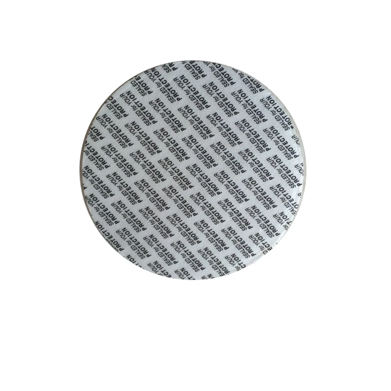 300Pcs Black Font Press Seal Cap Liners Cosmetic Jar Bottle Pot Foam Safety Tamper Food Gasket Seal