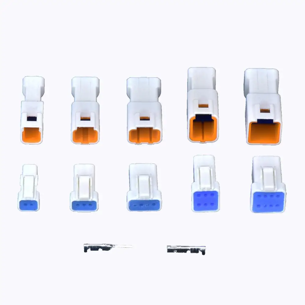 5 sets Automotive Waterproof Cable Connector 2 3 4 6 8 pin Male Female Butt Plug JWPF-VSLE-S 03R-JWPF-VSLE-S For JST JWPF type
