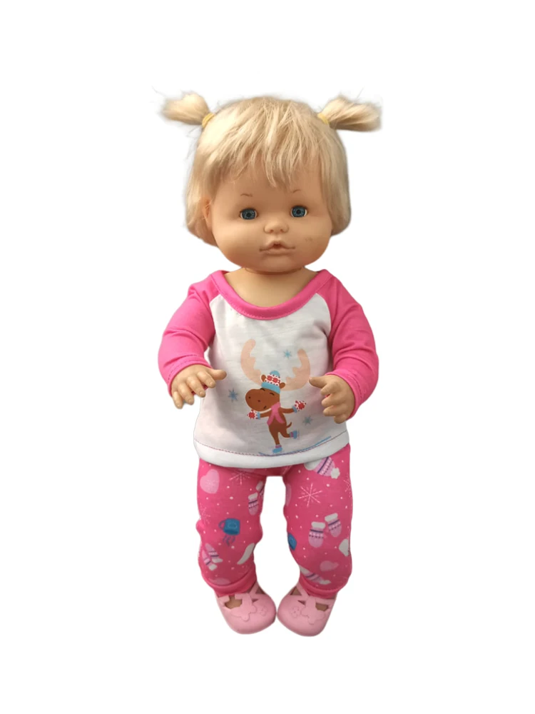 40cm Nenuco Doll Sleeping Wear Ropa Y Su Hermanita 16 Inch Baby Doll Clothes Pajama Set