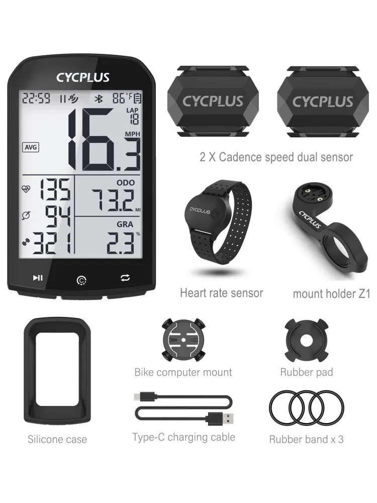 CYCPLUS M1 Bike Accessories GPS Bicycle Computer Cycling Speedometer BLE 5.0 ANT+ Cycle Ciclismo Kilometer Counter for Bicycle