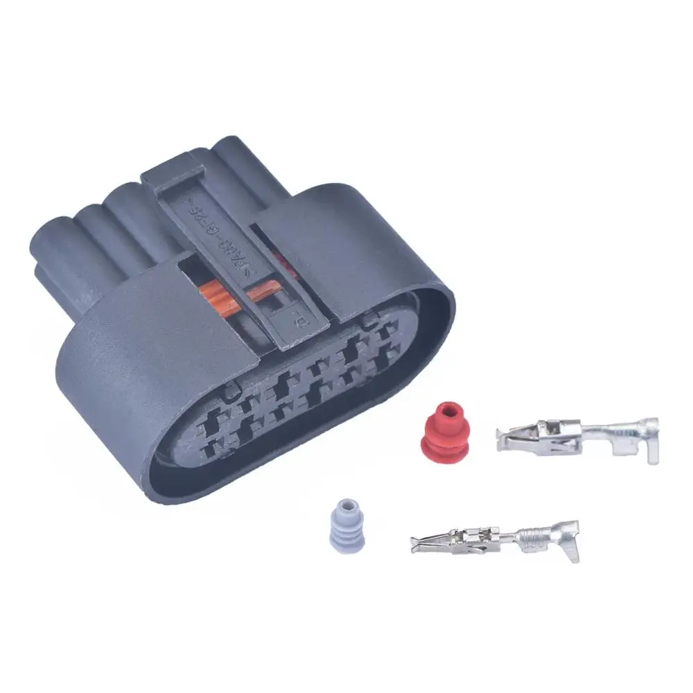 Black 12 pin wire socket automotive waterproof connector female 1.5/3.5 wiring auto connector automotive electrical connector