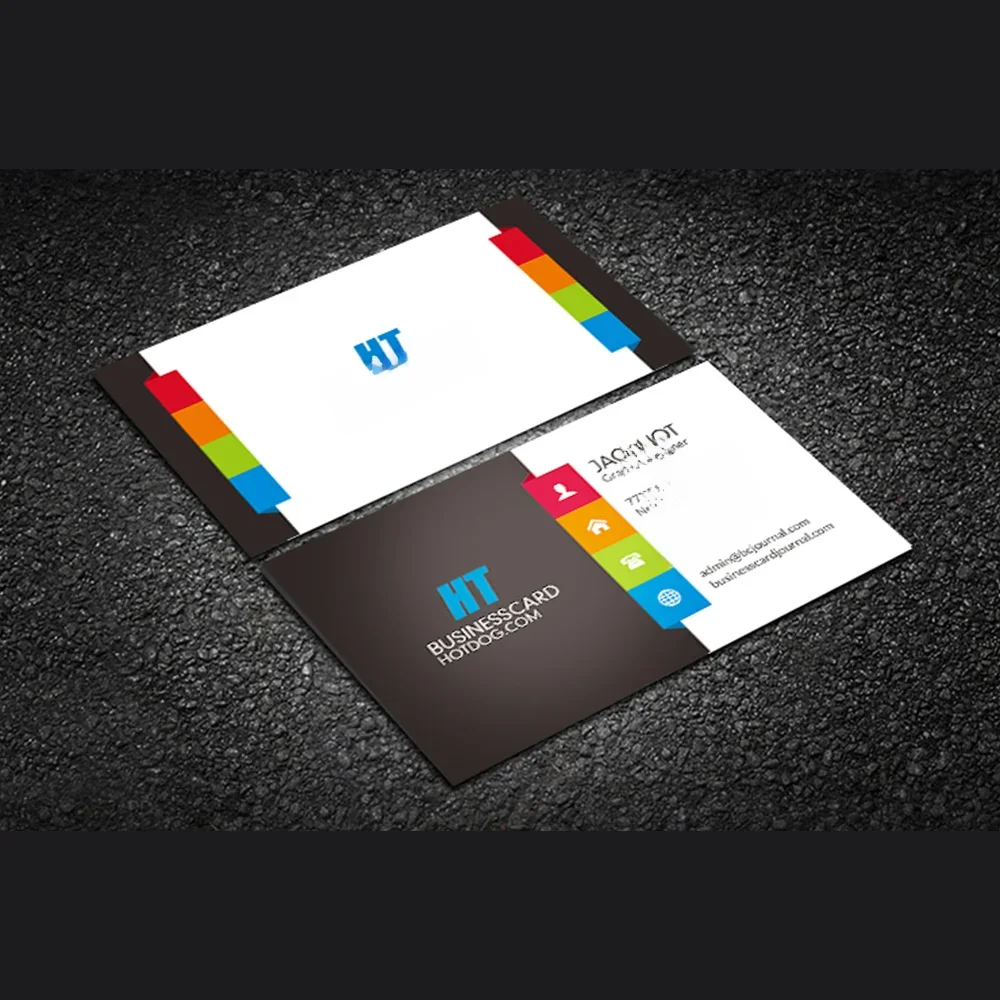 500pcs  free design, customized 300gms logo printing business card, double-sided and full color