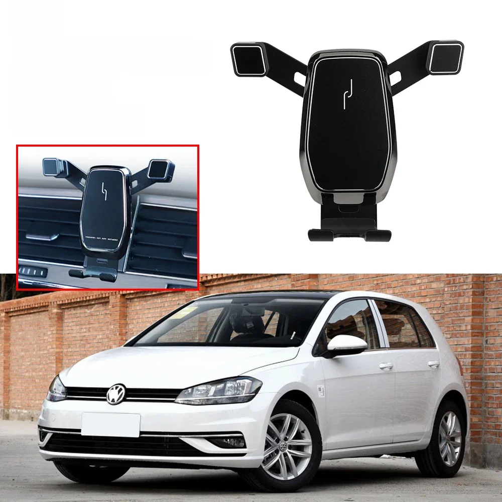 Car Mobile Phone Bracket Air Vent Mount Call Phone Holder for Volkswagen VW Golf 7 MK7 Accessories 2015 2016 2017 2018 2019 2020