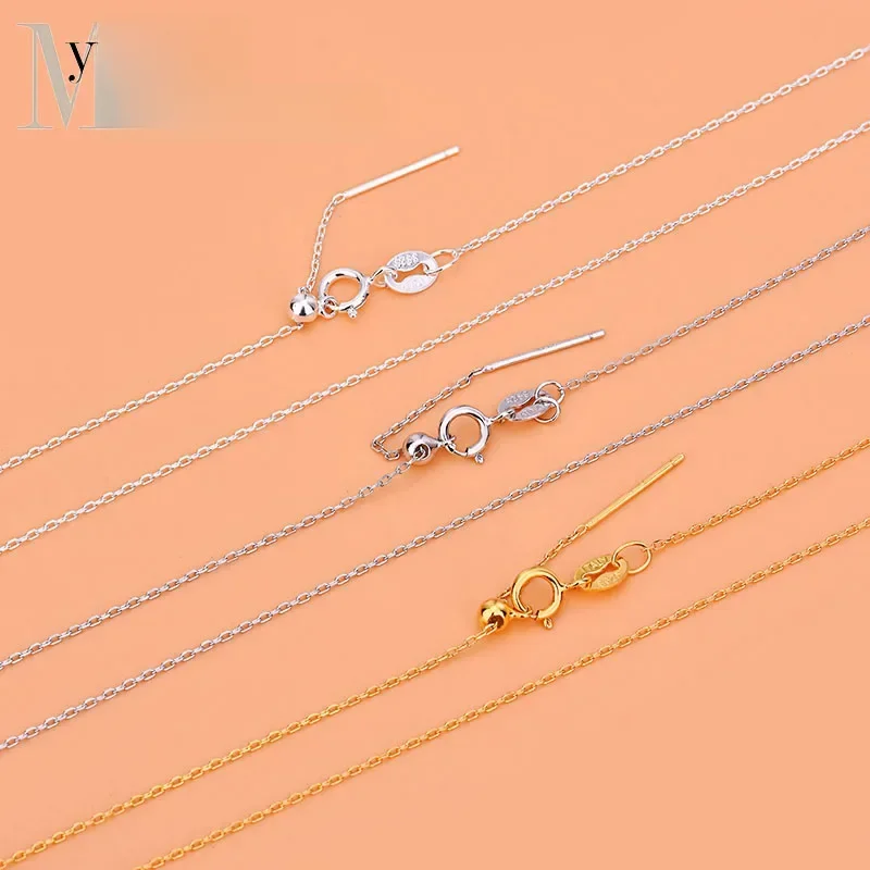 Korean fashion popular S925 sterling silver adjustable cross O chain female