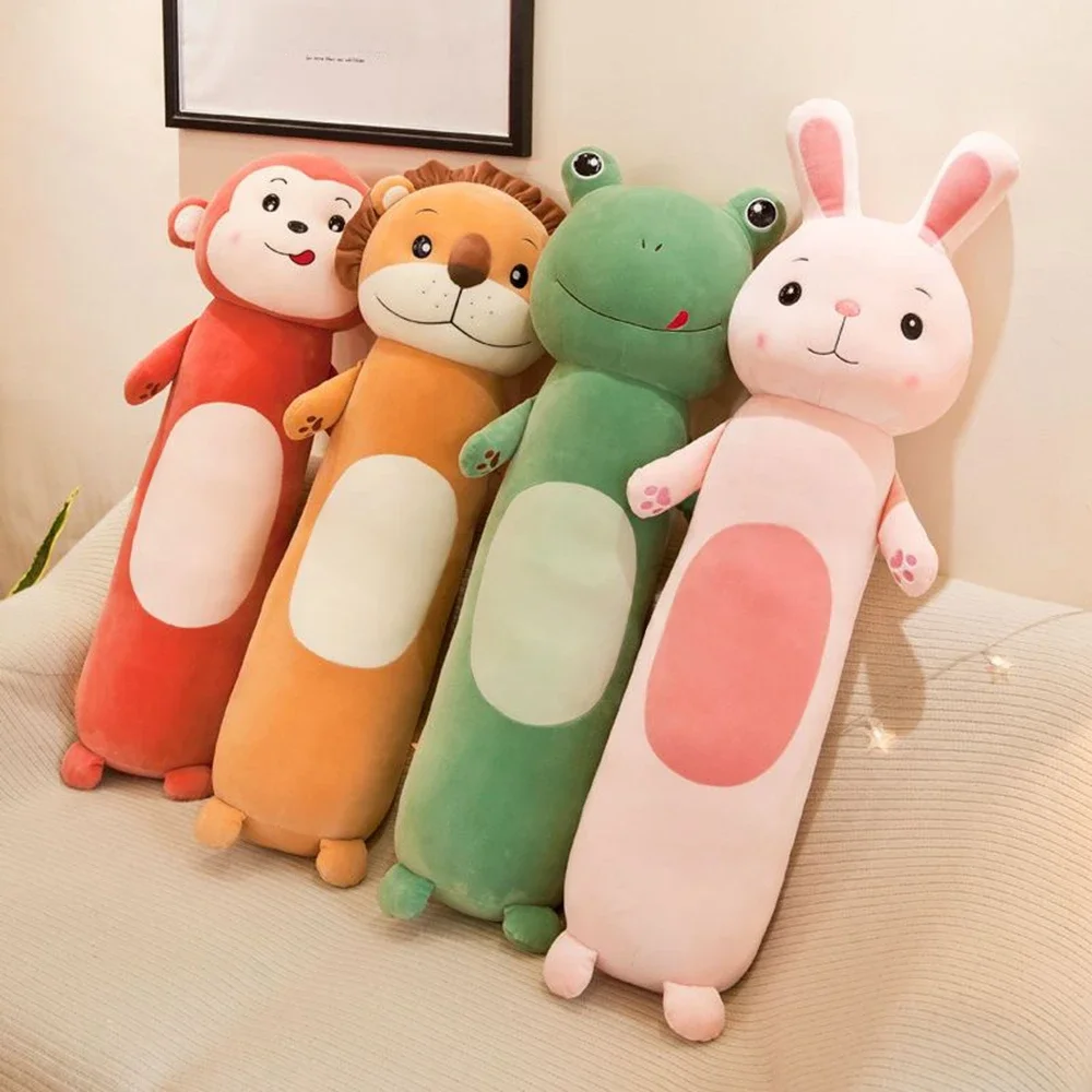 50cm Cute Rabbit Pillow Plush Toy Lion Monkey Frog  Animal Long Leg Sleeping Cushion Doll To