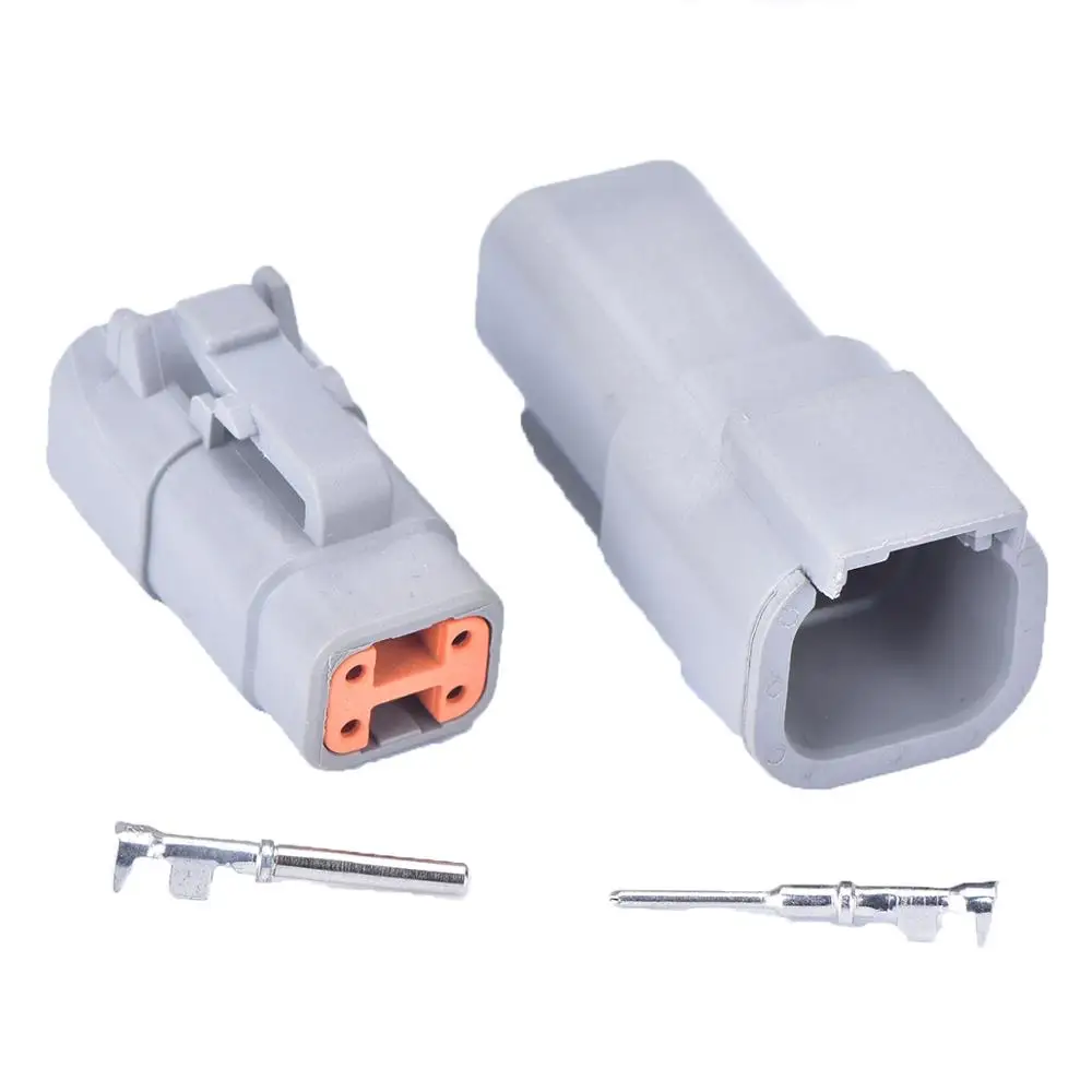 5 sets DTM 4 Pin connector DTM06-4S/DTM04-4P Male or Female Auto Waterproof Connector Automotive Sealed Plug For Deutsch