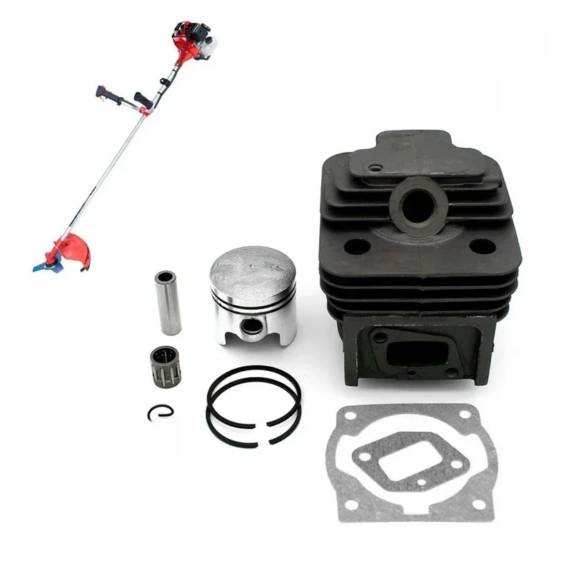 Garden Equipment Replacement 44mm & 40mm Cylinder Piston Kit for 44-5 & 40-5 Brush Cutter Engine 44F 5 & 40F 5