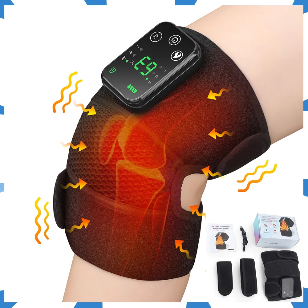 Knee Massager Electric Joint Physiotherapy Quick Heating 3 Gears Effect Pain Relief Hot Compress