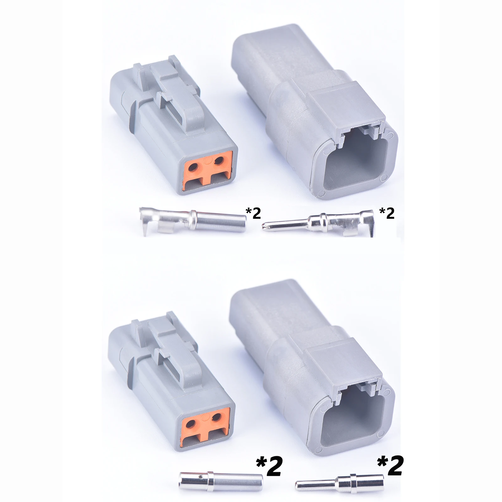 2 Pin DTP Male or Female Automotive connector waterproof plug  DTP06-2S DTP04-2P
