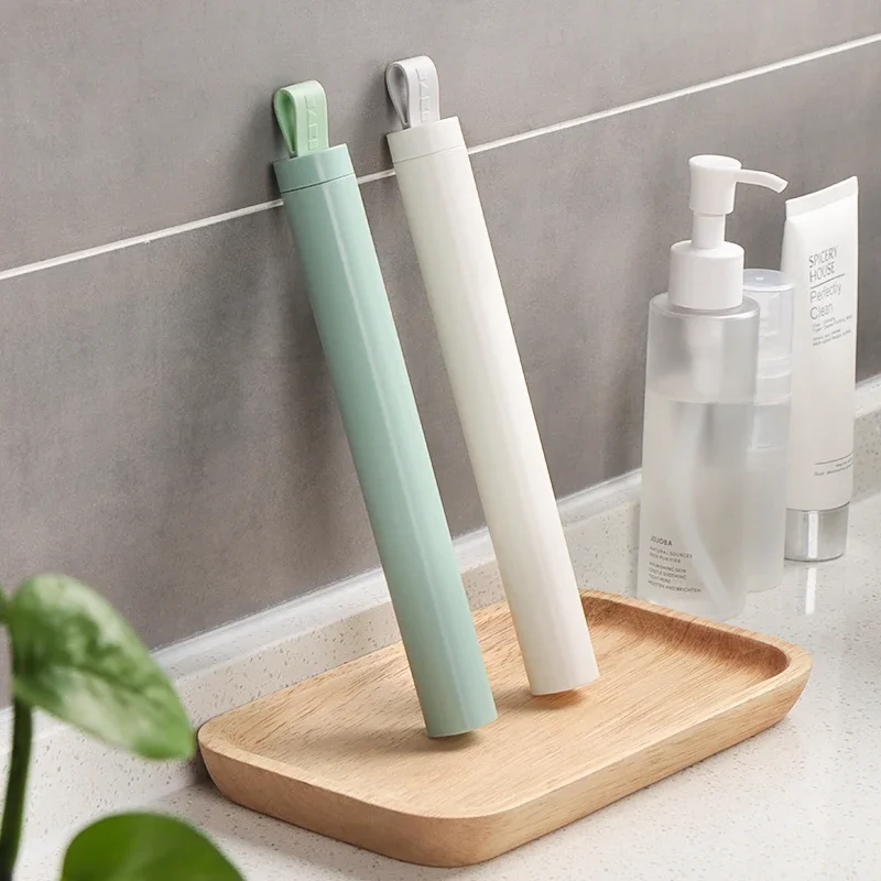Convenient Portable Toothbrush Box Holder With Cover For Travel Camping Hiking Organizer Bathroom