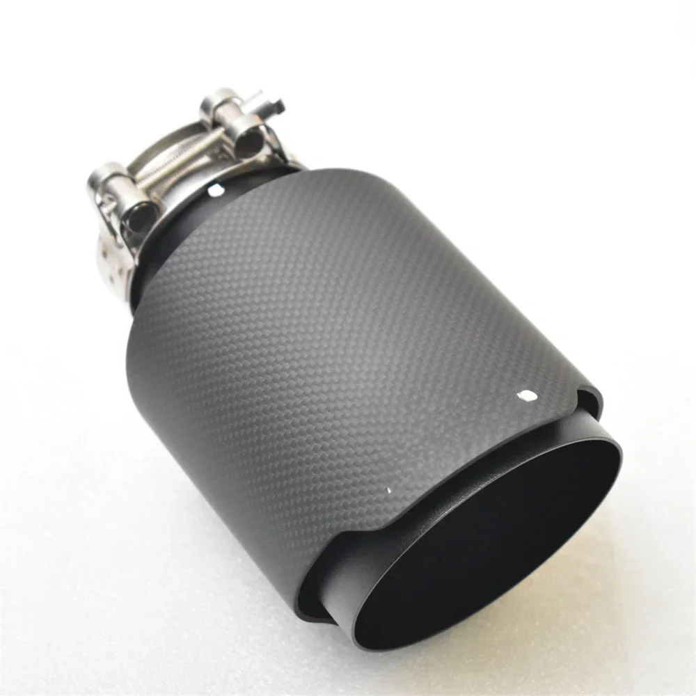 Matt Black Pipe Carbon Fiber REMUS FOR  Stainless steel Universal  exhaust pipe Muffler Pipe For x4