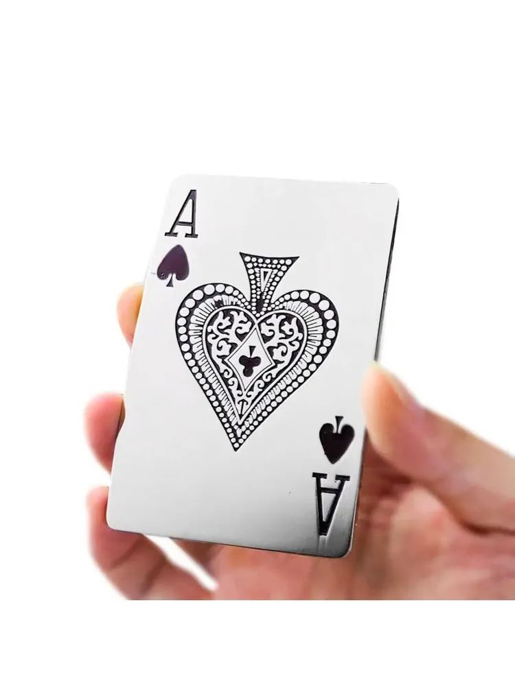 Spades A Stainless Steel Belt Buckle Poker Games Las Vegas Ace Badges Leather Craft Diy Western
