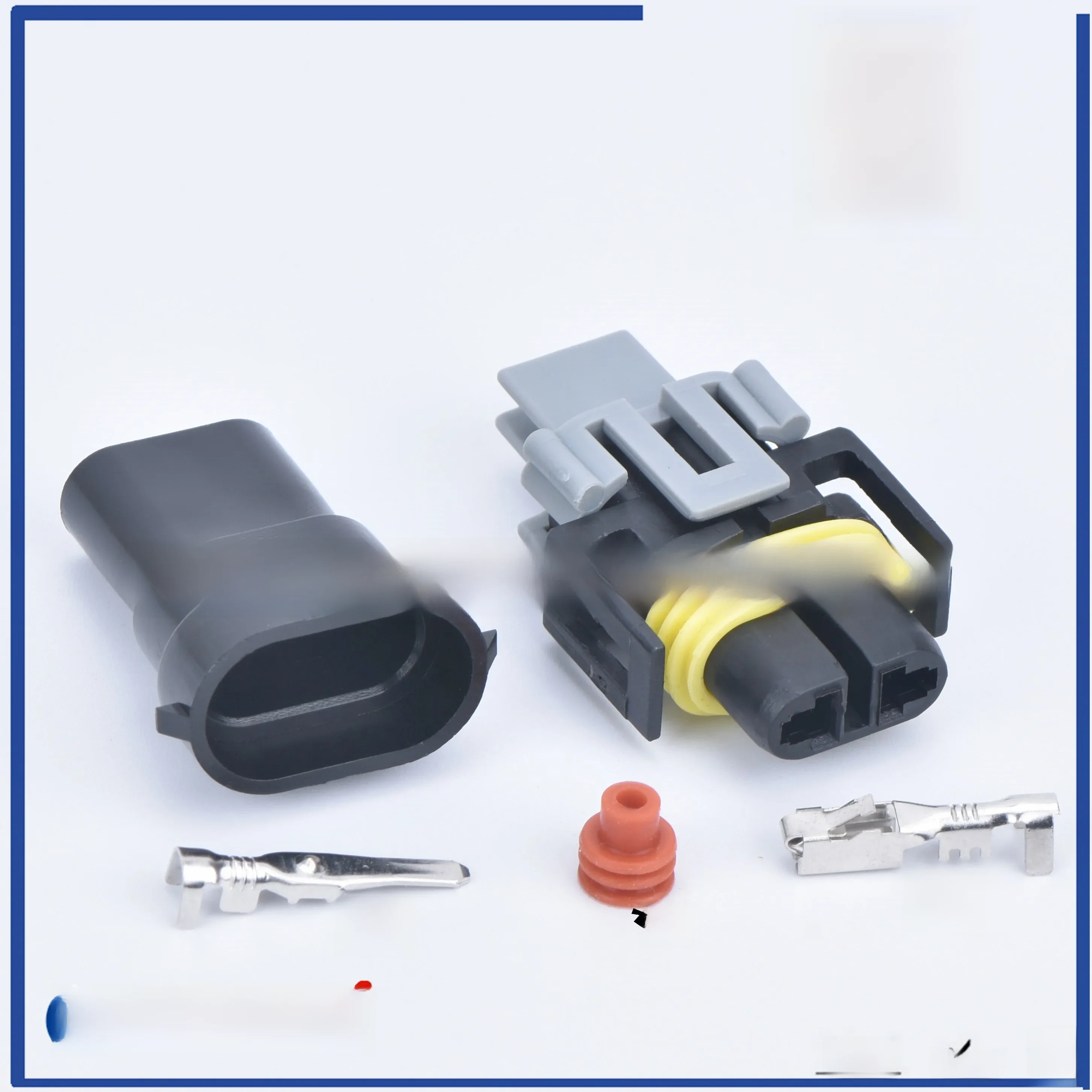 2 Sets 2 Pins Automotive Female or Male Sealed Connector Fog Lamp Light Socket H11 H8 H9 Xenon Plug