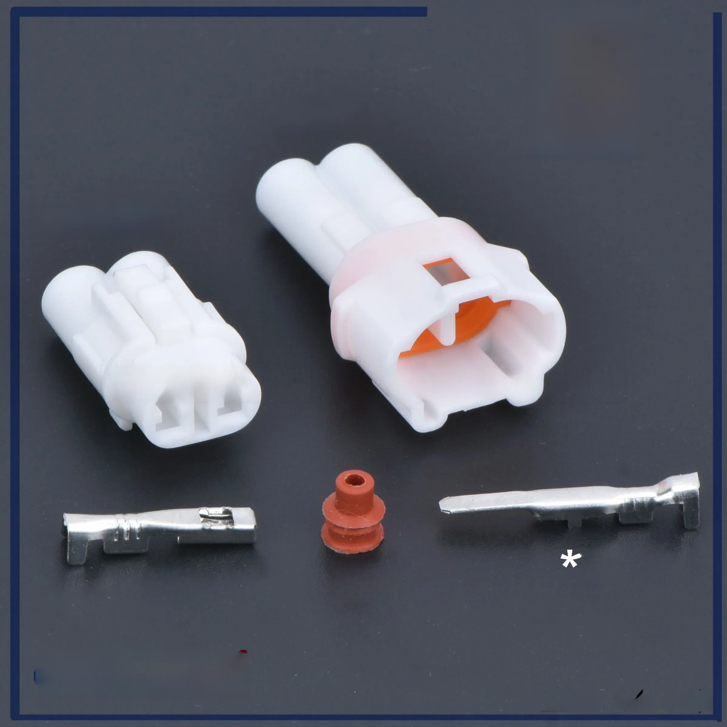 5 sets 2 Pin way MT090 Female Male White Auto Connector Waterproof Automotive Plug For Motorcycle
