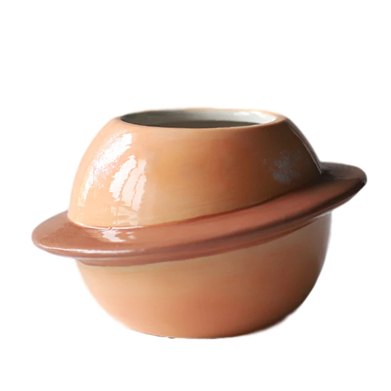 New Creative Planet ceramic pot, succulent pots balcony, macetas de ceramica, desktop decor Mini plant flowerpot decoration