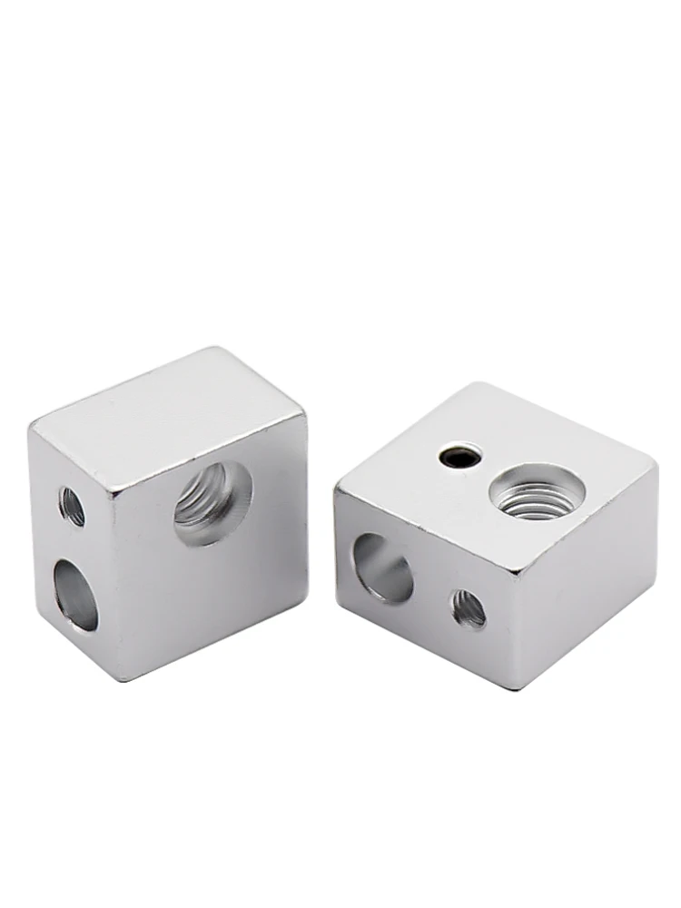 3d printer Parts MK10 Heater Block M7 Thread for Makerbot 2 Generation Extruder Hotend Aluminum