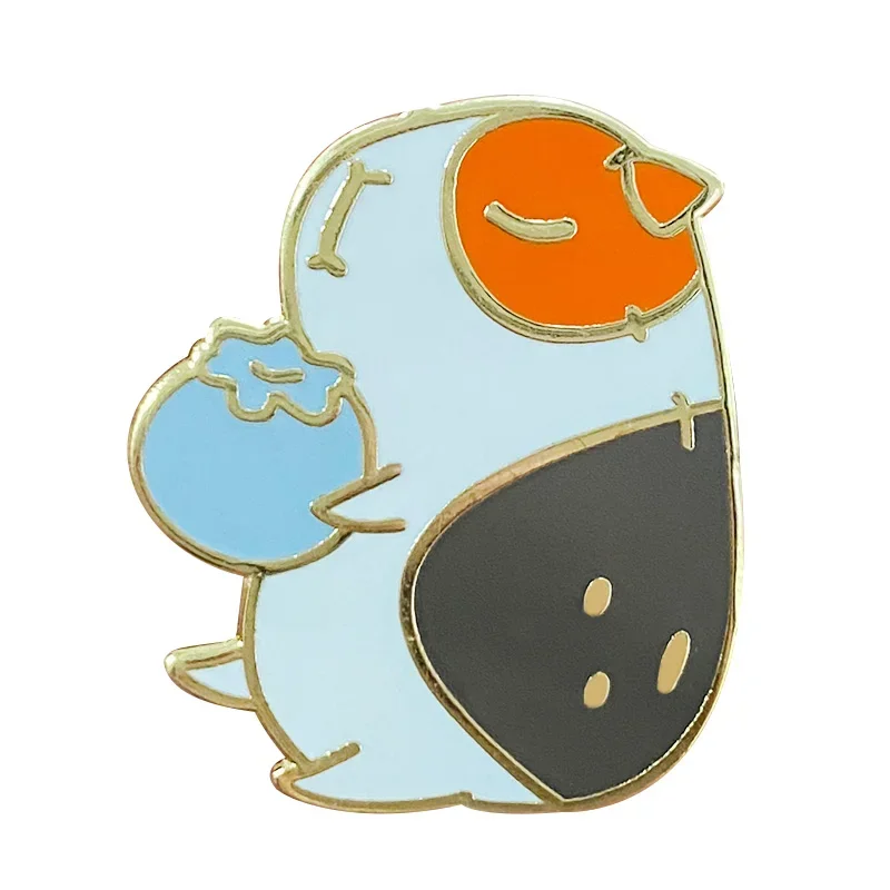 Cute guinea pig lapel pin looks beautiful on jackets backpacks and caps.