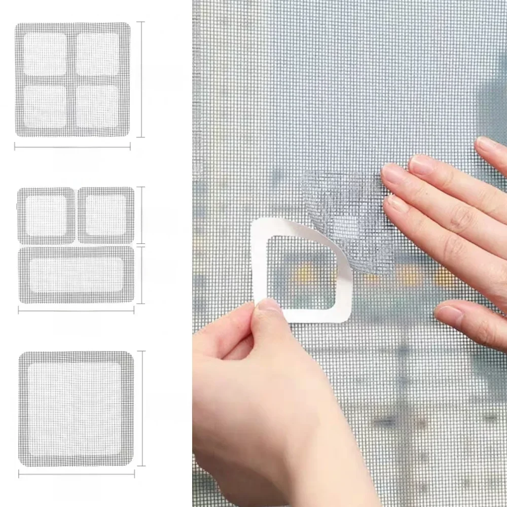 Window Screen Repair Windows sticker Fix Net Home Adhesive Anti Mosquito Fly Bug Insect Wall Patch Stickers Mesh
