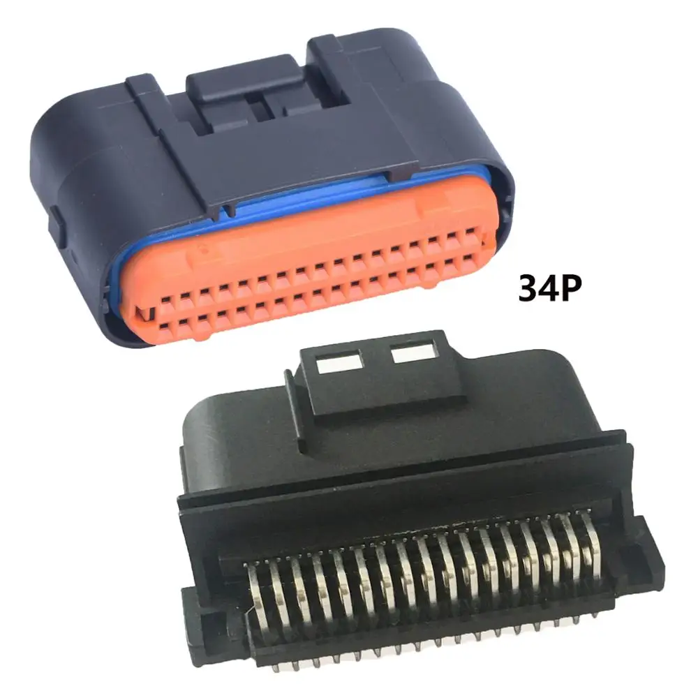 34 pin Waterproof  connectors auto ECU electronic control unit automotive computer control system